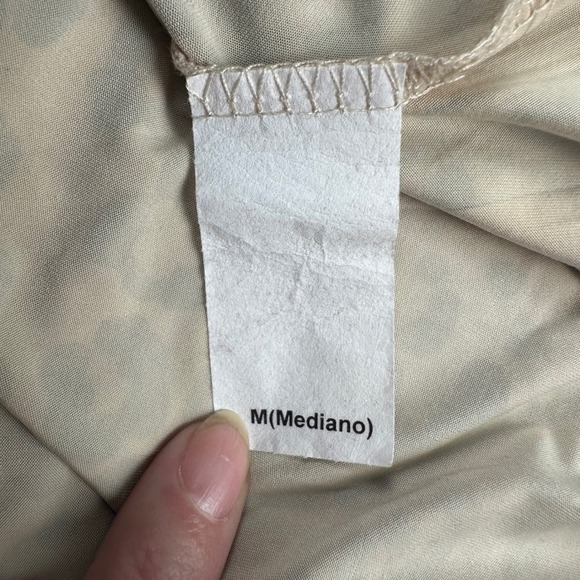 Leopard Print Tunic Top Size M Rhinestone Angel Wing Fleur-de-lis Sharkbite Y2K - Picture 8 of 9